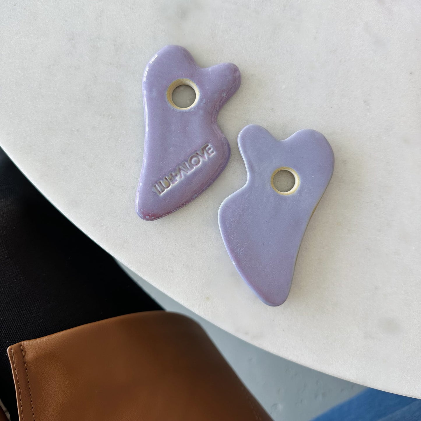 Ceramic Gua Sha Massager - Lavender