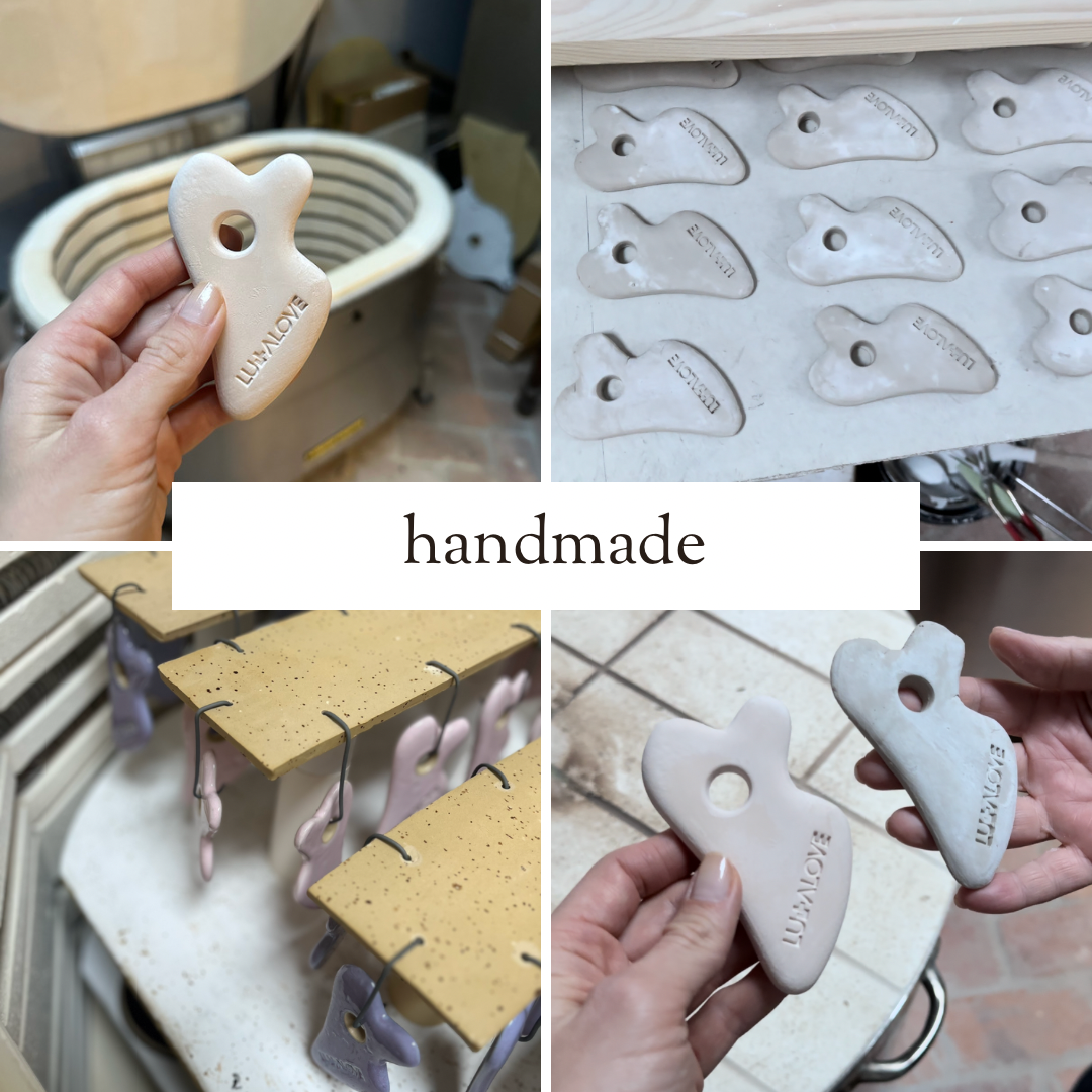 Ceramic Gua Sha Massager - Rose