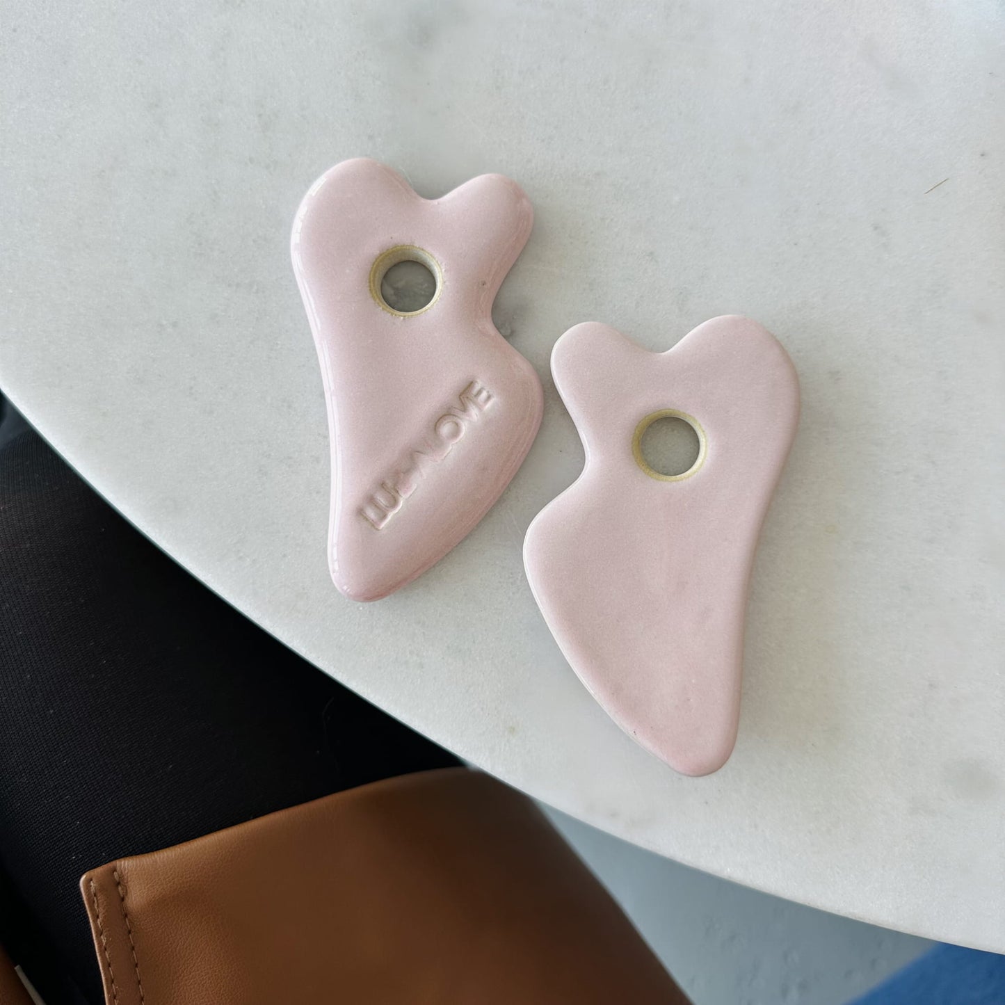 Ceramic Gua Sha Massager - Rose