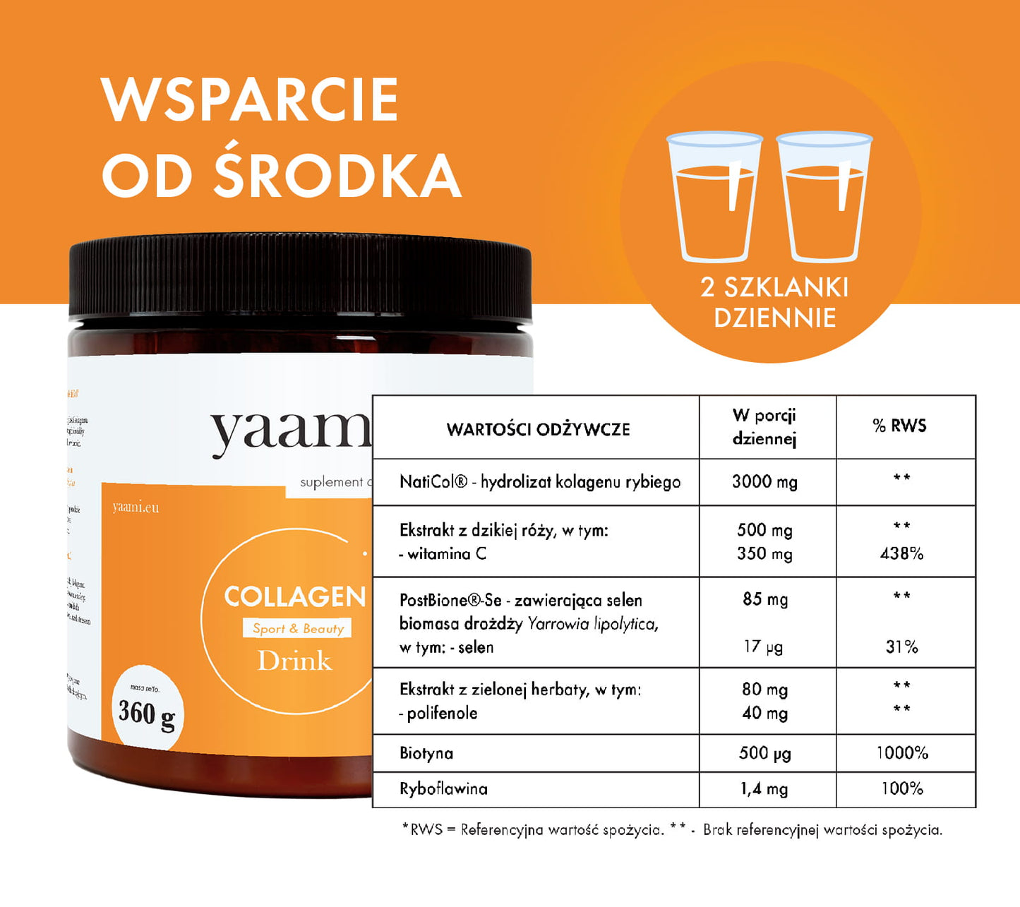 Yaami Collagen Drink - Mango & Passion Fruit