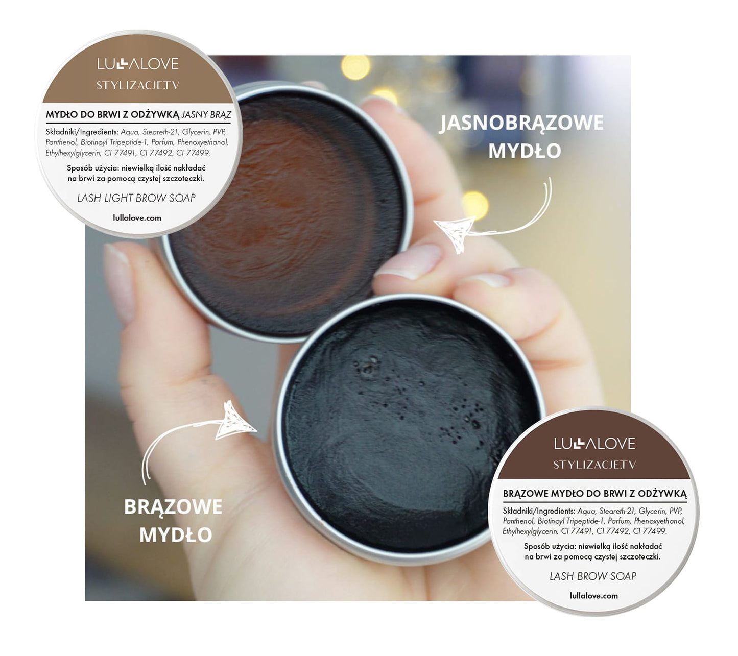 Eyebrow Styling Soap with Conditioner - Light Brown