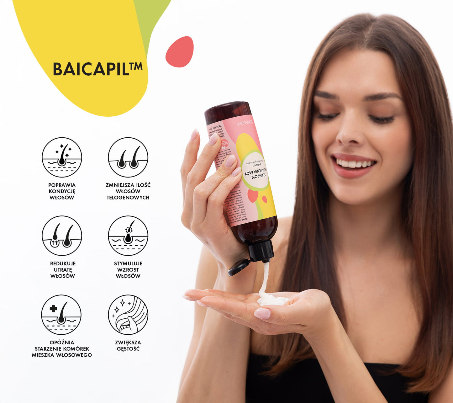 Strengthening Shampoo with Baicapil™ – Juicy Pomelo Scent