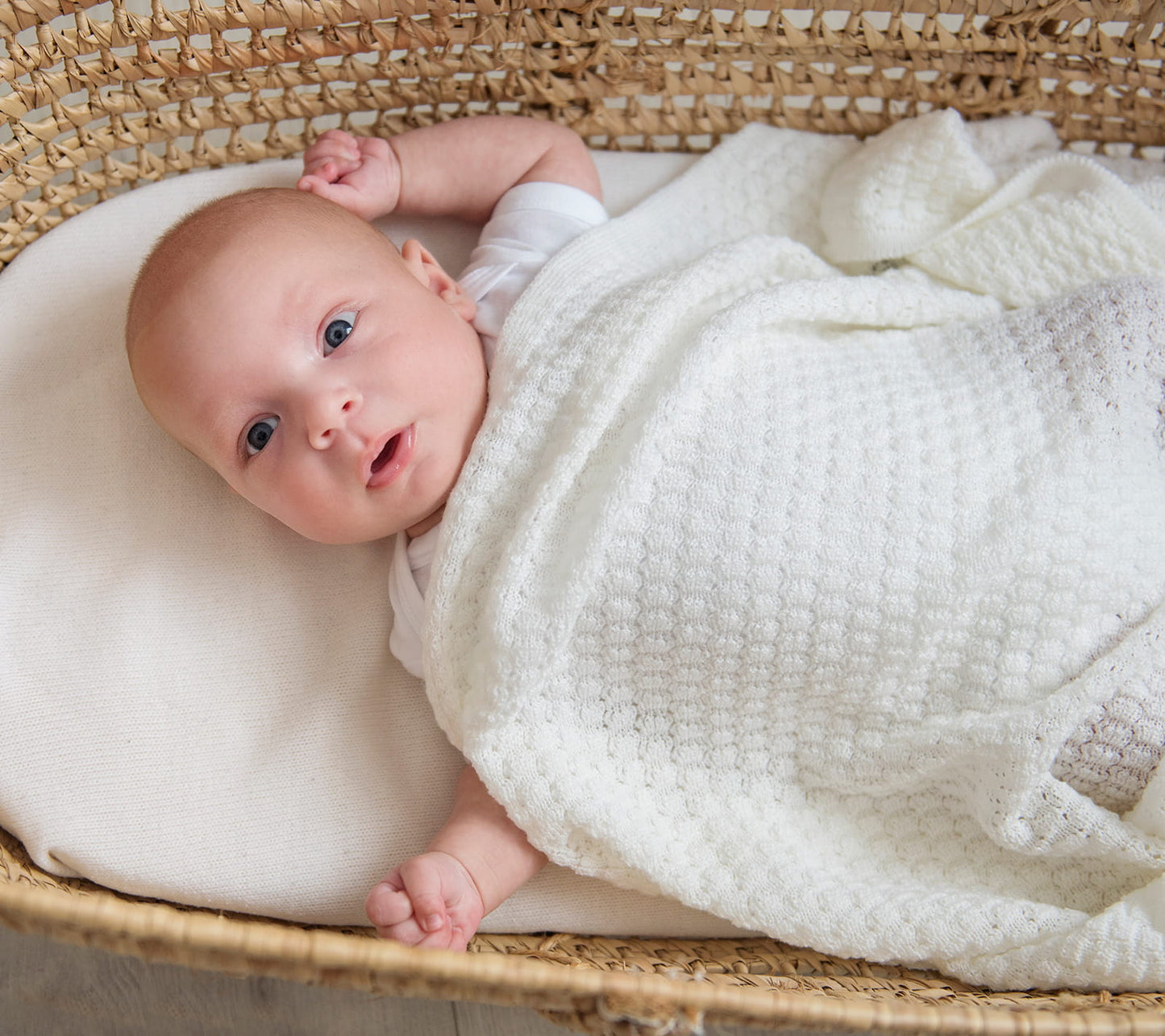 Light merino wool blanket & swaddle - Caramel