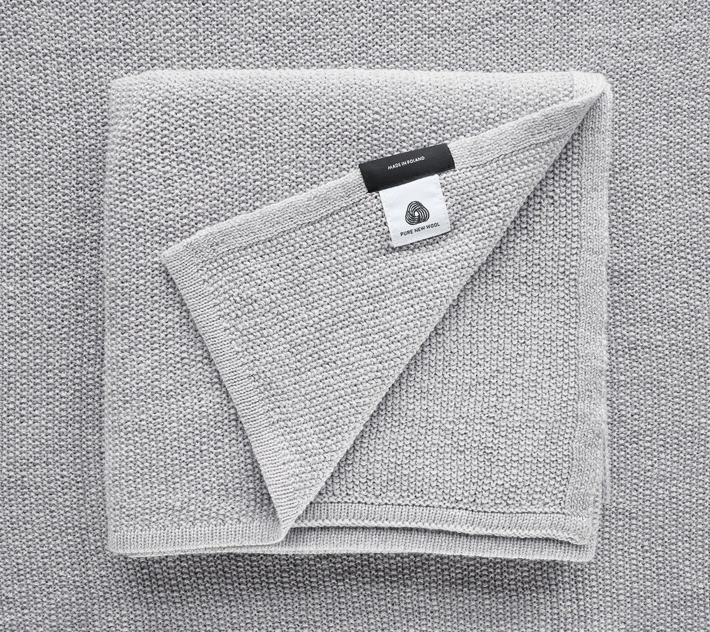 Light 100% Merino Wool Swaddle Blanket - Grey