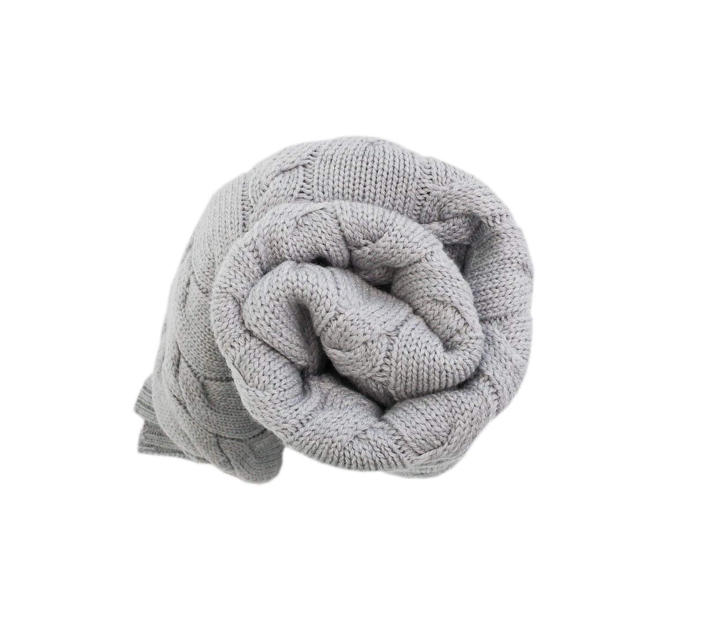 Merino Wool Blanket - Grey - premium collection Blanket Lullalove