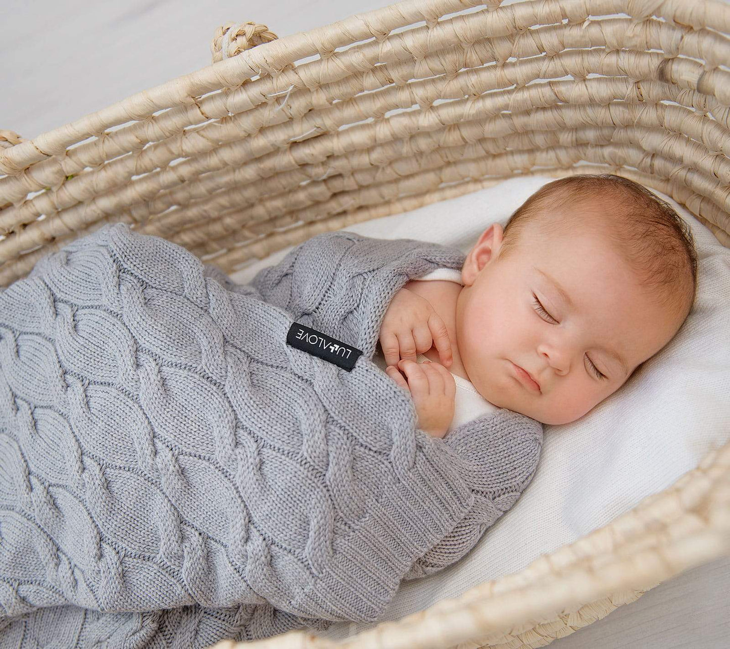 Merino Wool Blanket - Grey - premium collection Blanket Lullalove