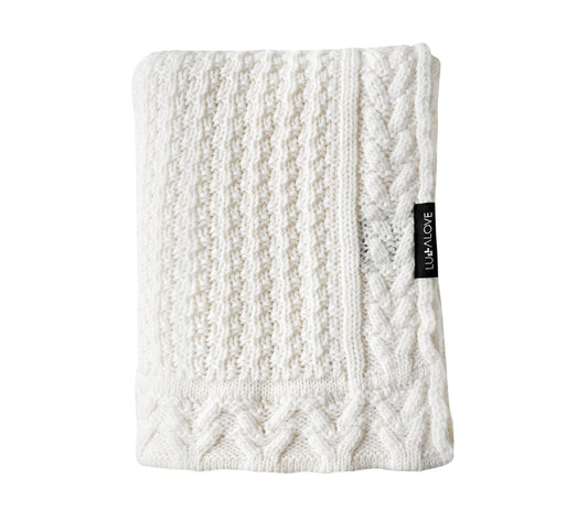 Premium Merino Wool Baby Blanket "Cookie" - Coconut Blanket Lullalove 