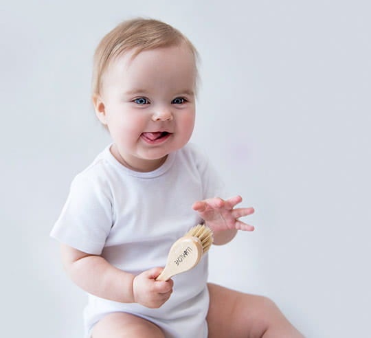 Set of 2 baby hairbrushes - cradle cap & soft brush Brush Lullalove