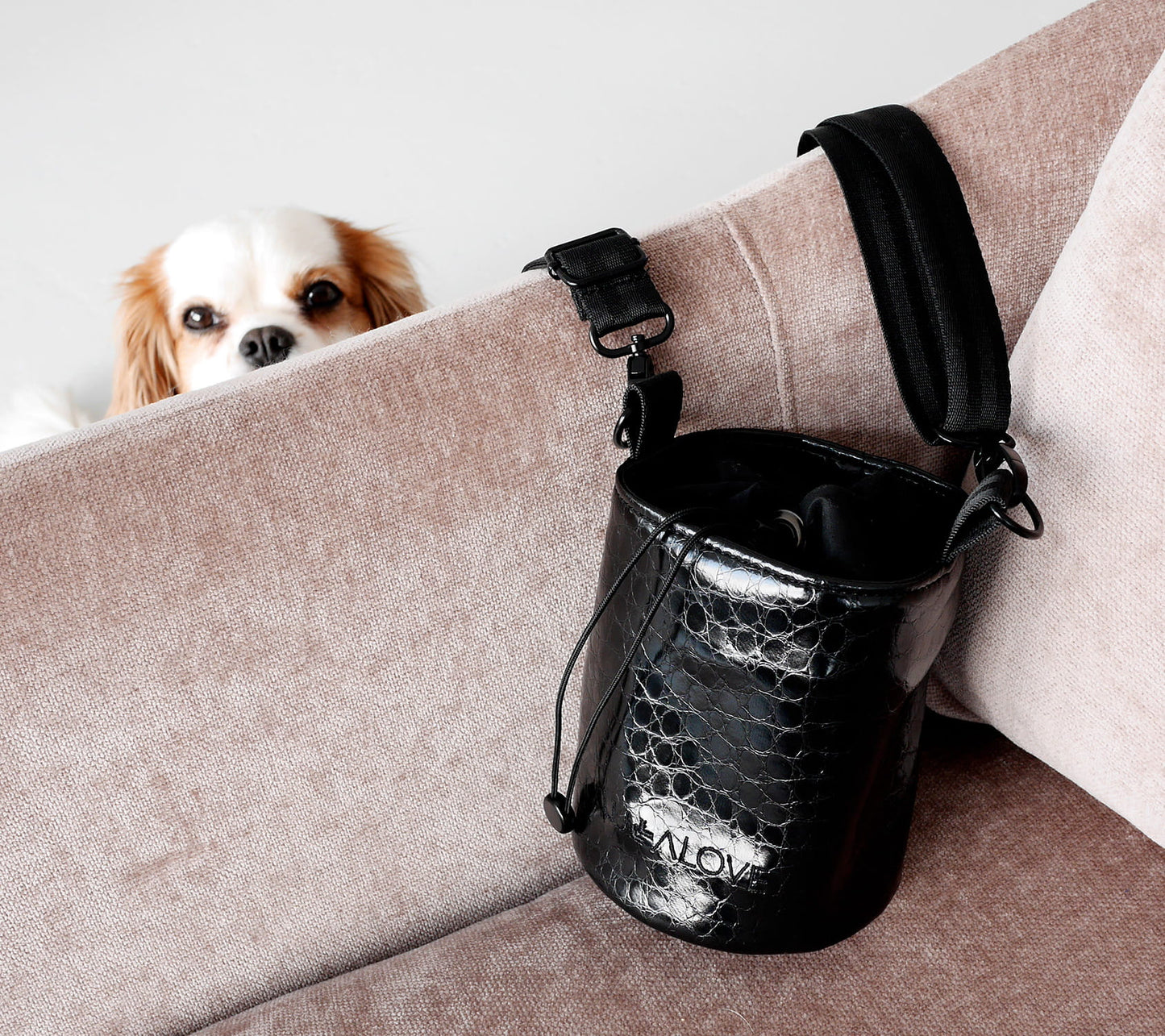 Small handbag - black eco leather Accessories Lullalove UK