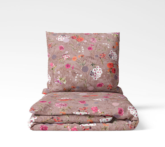 Cot bed duvet cover and pillowcase set - Bouquet