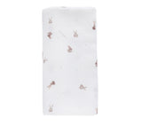 Large Muslin Baby Swaddle - Little Bunnies