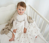 Large Muslin Baby Swaddle - Little Bunnies