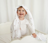 Large Muslin Baby Swaddle - Little Bunnies