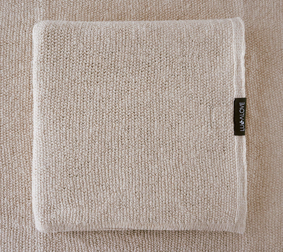 Light 100% Merino Wool Swaddle Blanket - Beige
