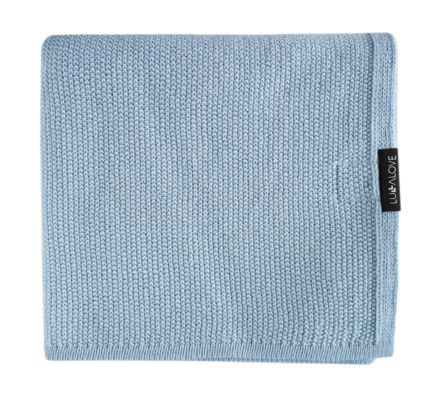 Light 100% Merino Wool Swaddle Blanket - Blue