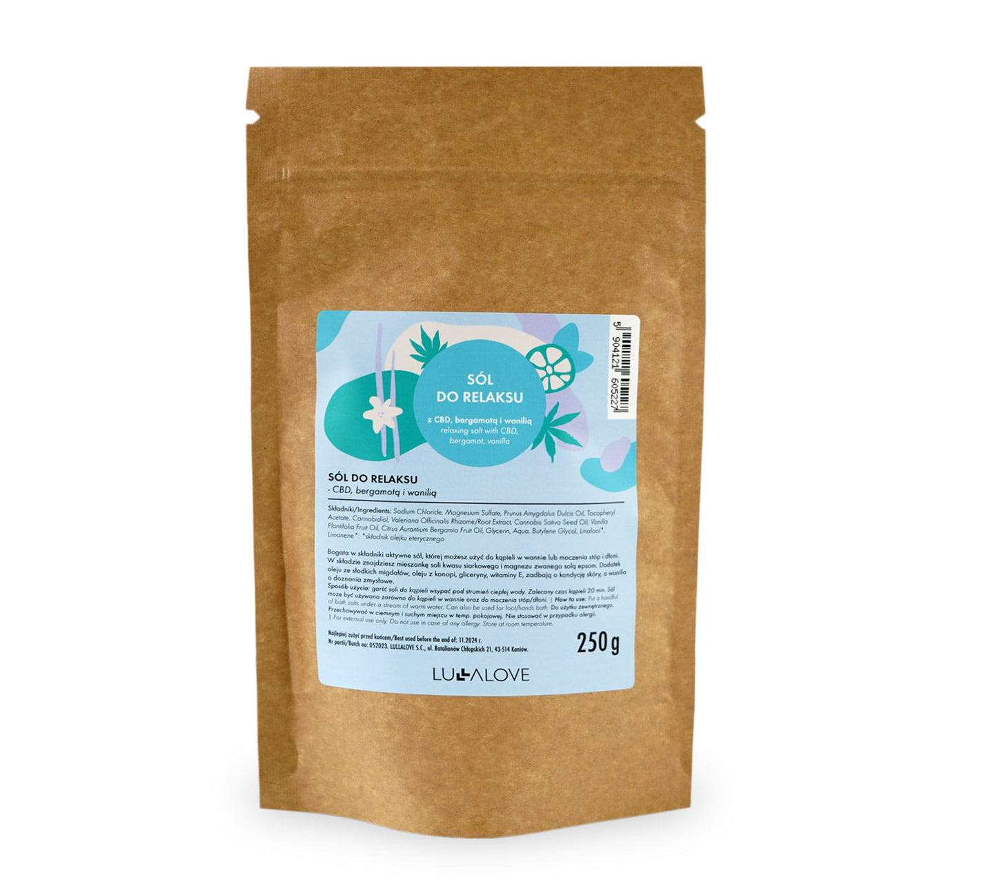 Relaxing Bath Salts - Bergamot and Vanilla