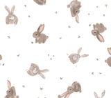 Baby sleeping bag 2.5 Tog (3-20 months) with hypo-allergenic silicone filling - Little Bunnies