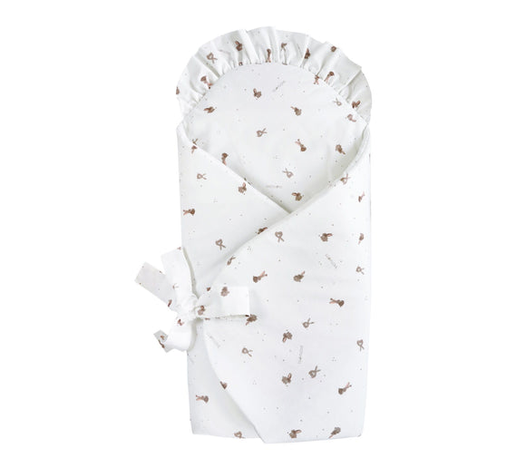 Swaddle wrap blanket / baby playmat - Little Bunnies