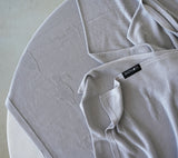 Light bamboo swaddle blanket Bunnies - Grey