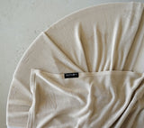 Light bamboo swaddle blanket Bunnies - Beige
