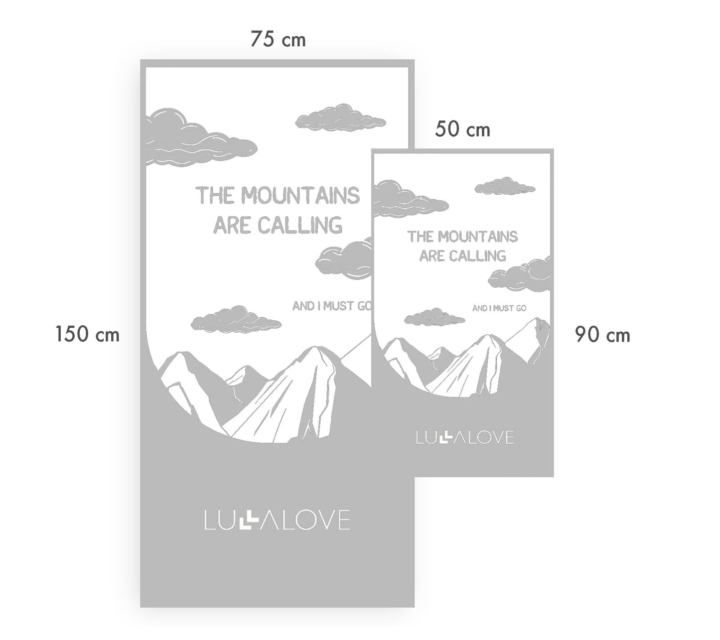 Light & Quick-drying Bamboo Towel - Mountain (2 sizes)