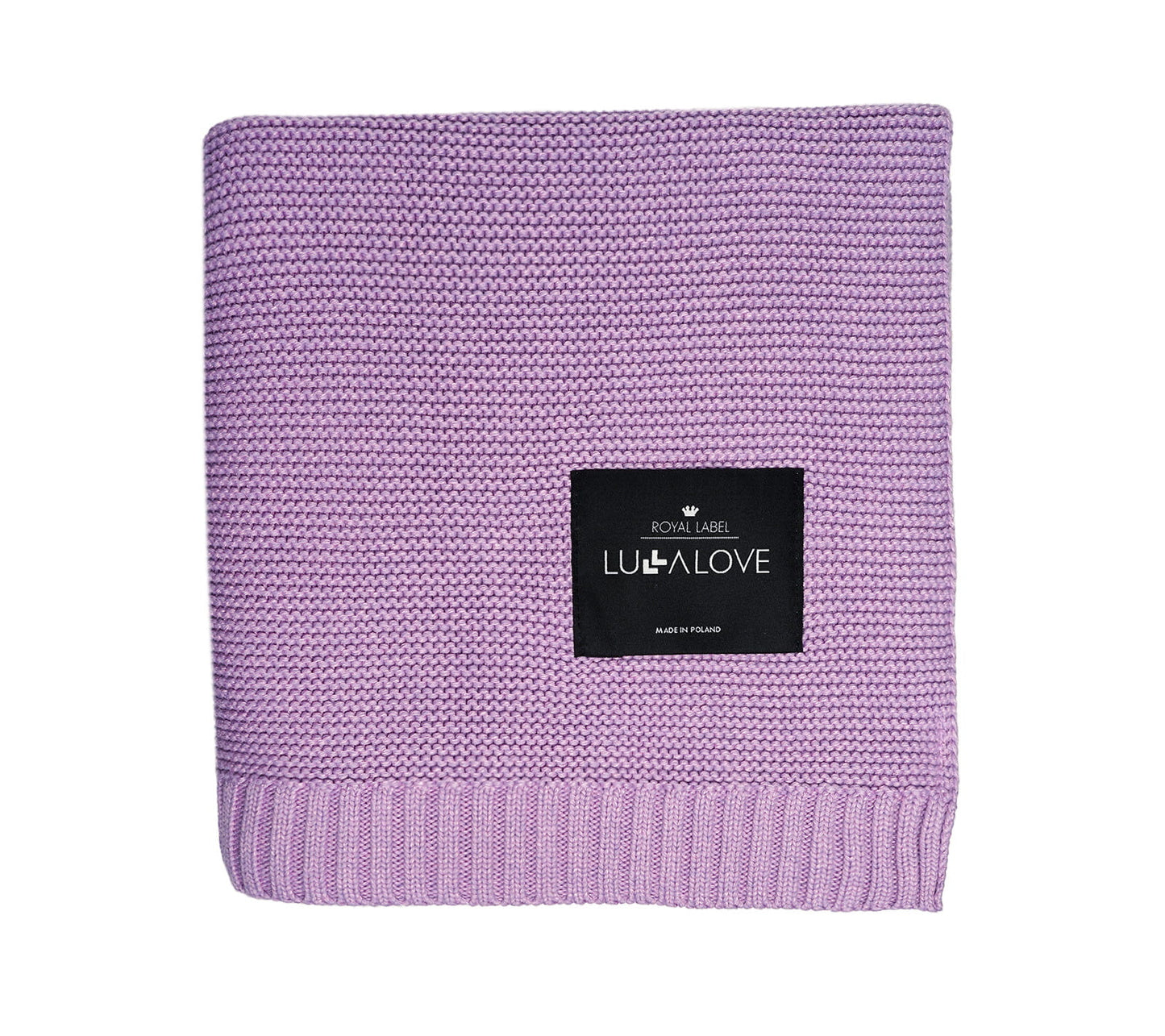 Bamboo baby blanket - Lavender - Classic knit