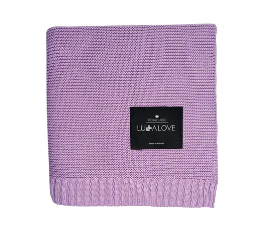 Bamboo baby blanket - Lavender - Classic knit