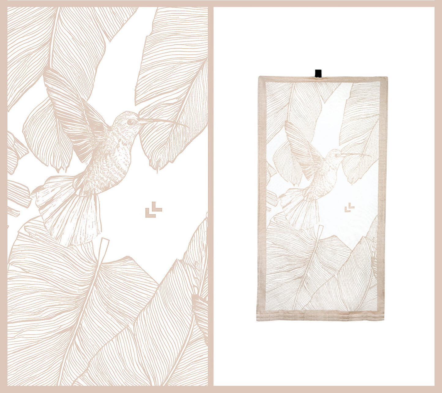 Light & Quick-drying Bamboo Towel - Hummingbird (2 sizes)