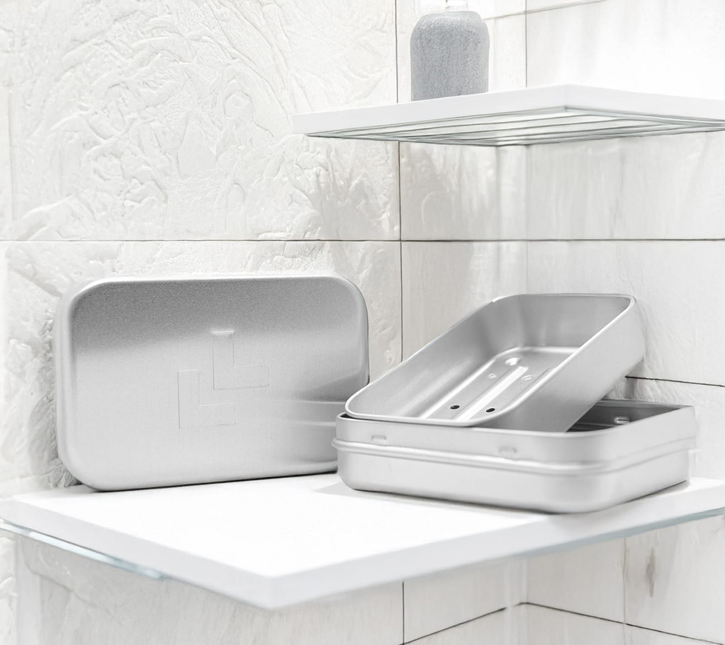 Aluminium Soap Dish – Travel Tin for Solid Cosmetics