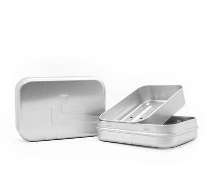 Aluminium Soap Dish – Travel Tin for Solid Cosmetics