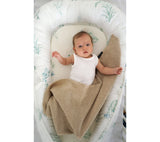Light 100% Merino Wool Swaddle Blanket - Beige