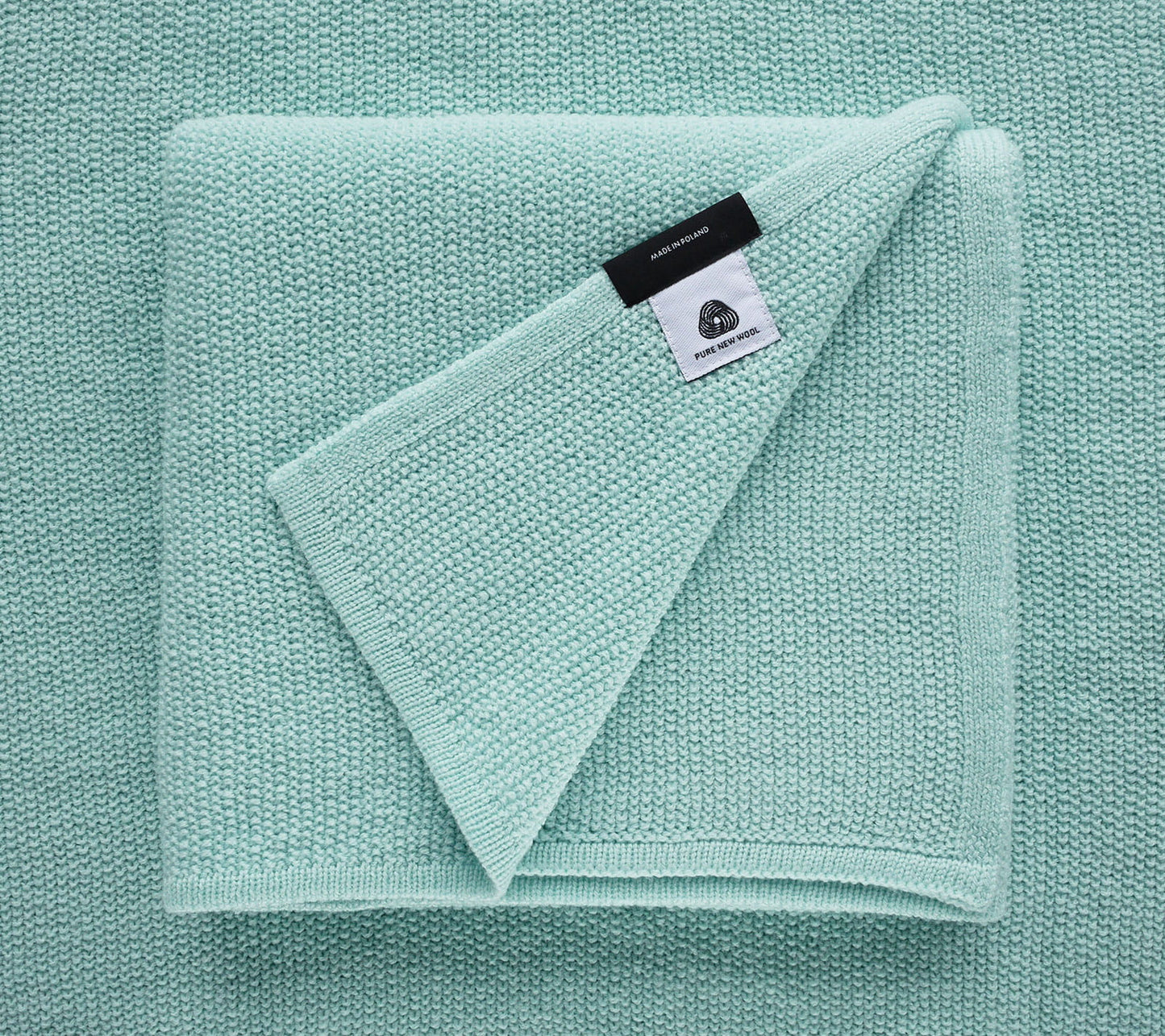 Light 100% Merino Wool Swaddle Blanket - Mint