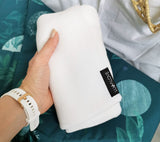 Light knitted bamboo swaddle blanket - Coconut