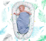 Baby nest - Ferns blue Sleeping nests Lullalove UK 