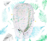 Baby nest - Ferns blue Sleeping nests Lullalove UK 