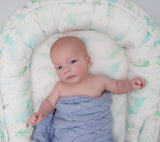 Baby nest - Ferns blue Sleeping nests Lullalove UK 