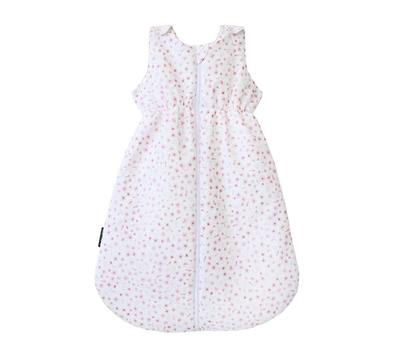 Baby sleeping bag 2.5 Tog (3-20 months) with hypo-allergenic silicone filling - pink flowers Sleeping bag Lullalove UK 
