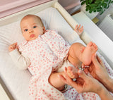 Baby sleeping bag 2.5 Tog (3-20 months) with hypo-allergenic silicone filling - pink flowers Sleeping bag Lullalove UK 