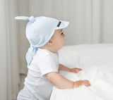 Baby sun hat - blue (100% cotton) Hat Lullalove UK 