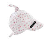 Baby sun hat - pink flowers (100% cotton) Hat Lullalove UK 