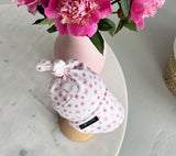 Baby sun hat - pink flowers (100% cotton) Hat Lullalove UK 