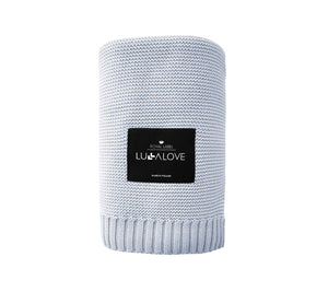 Bamboo baby blanket - Frozen blue - Limited edition! Blanket Lullalove UK 