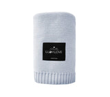 Bamboo baby blanket - Frozen blue - Limited edition! Blanket Lullalove UK 