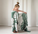 Bamboo towel - Green Dressing gowns Lullalove UK 