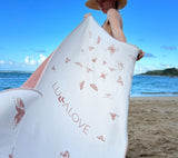 Bamboo towel - Night butterfly Towels Lullalove UK 