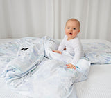 Boho grey - Cot bed duvet cover and pillowcase set Bedding Lullalove 