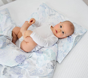 Boho grey - Cot bed duvet cover and pillowcase set Bedding Lullalove 