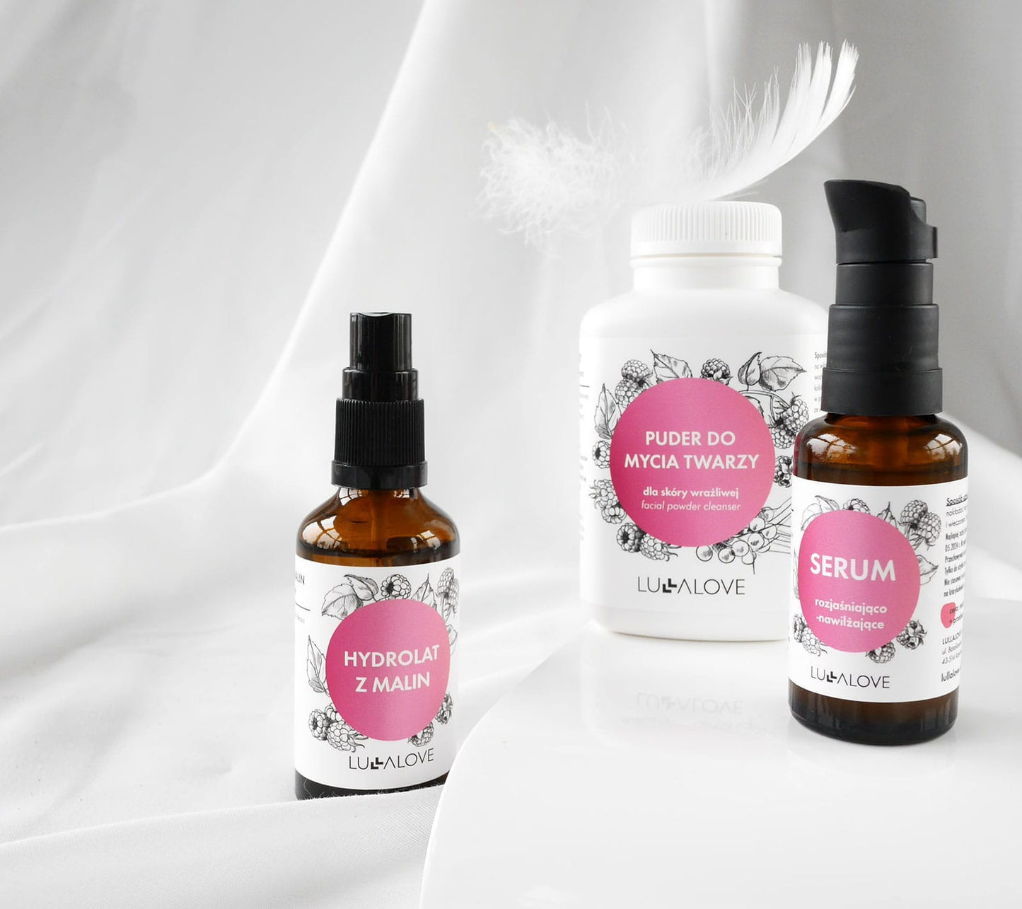 Brightening and Moisturising Face Serum - Raspberry Cosmetics Lullalove 
