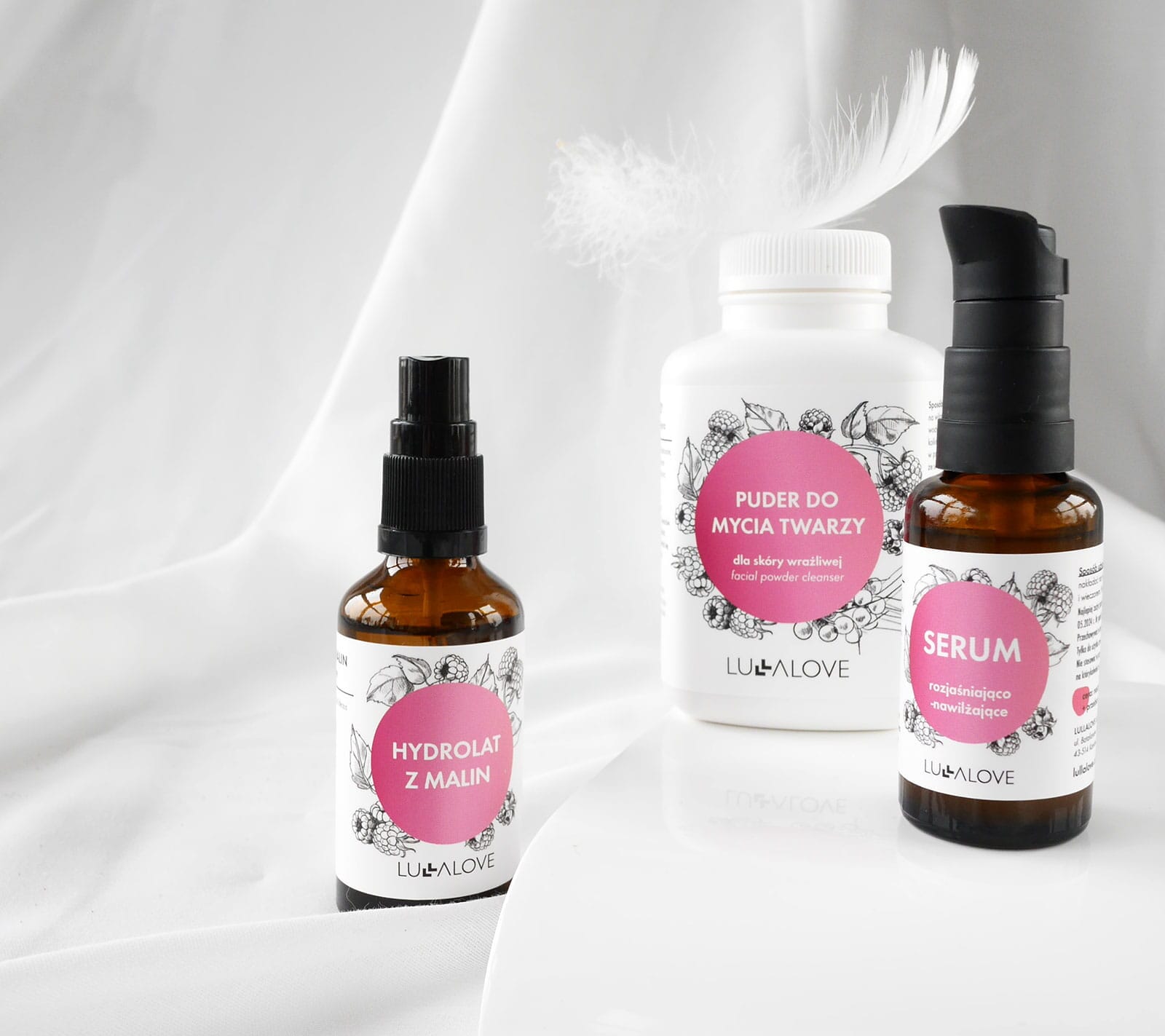 Brightening and Moisturising Face Serum - Raspberry Cosmetics Lullalove 