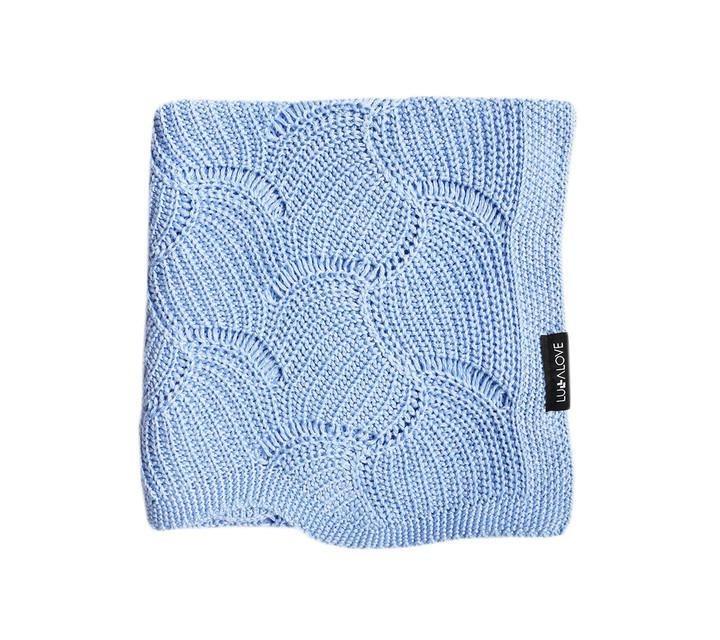 Cellular bamboo baby blanket - Coconut - Seashell